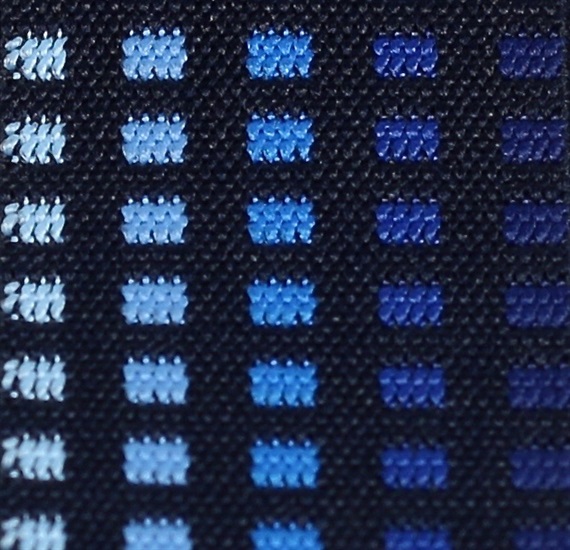 TELA TIRANTE ELASTICO CUADROS AZULES