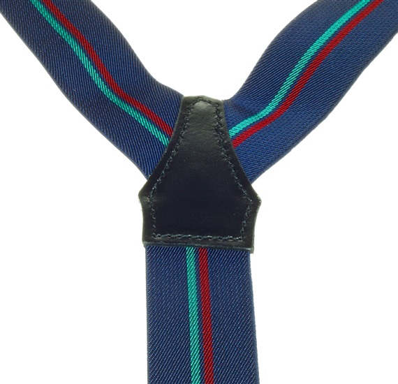 Navy Blue with Stripes XXL Braces