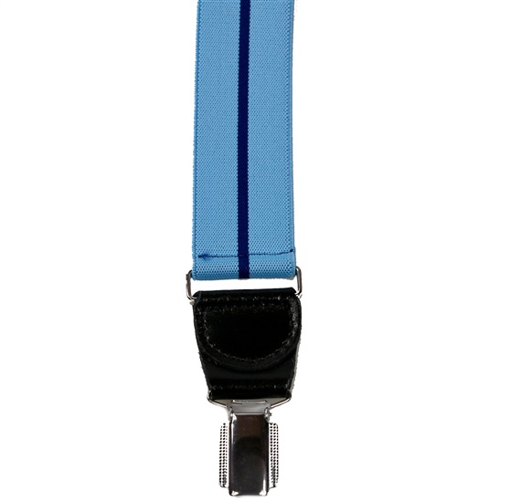 Blue and Dark Blue Stripe Elastic Braces