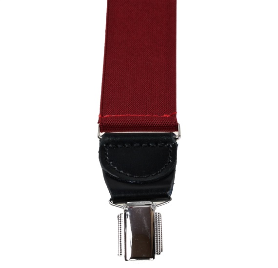 Burgundy Elastic Braces