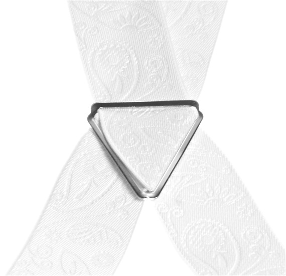 White Paisley Braces - Pisa 51