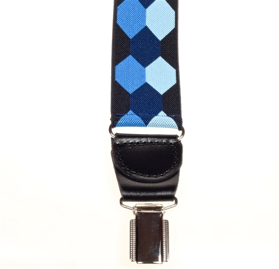 Blue Hexagons Braces - Pisa 108