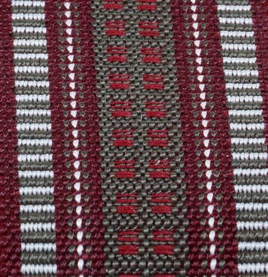 Burgundy Jacquard Braces - Pisa 70