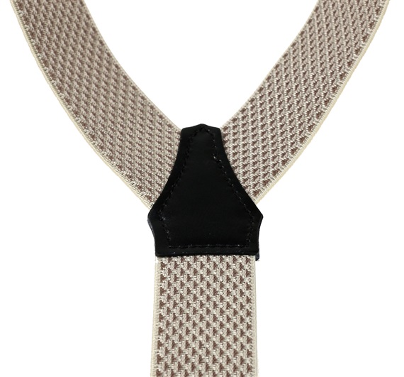 Beige Patterned Braces - Pisa 90