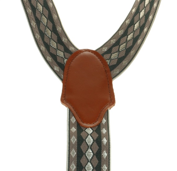 Brown Diamond Argyle Braces - Pisa 89
