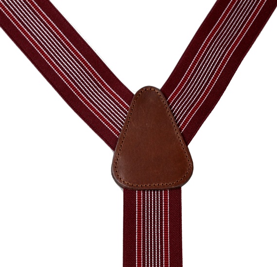 Garnet Stripes Elastic Braces