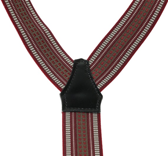 Burgundy Jacquard XXL Braces
