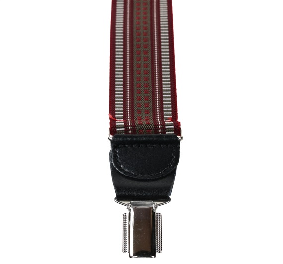 Burgundy Jacquard XXL Braces