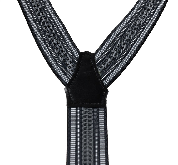 Grey Jacquard XXL Braces
