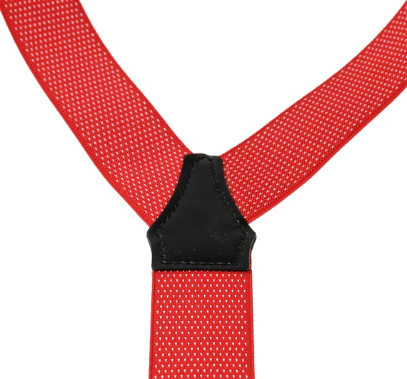 Red with White Dots Elastic Braces