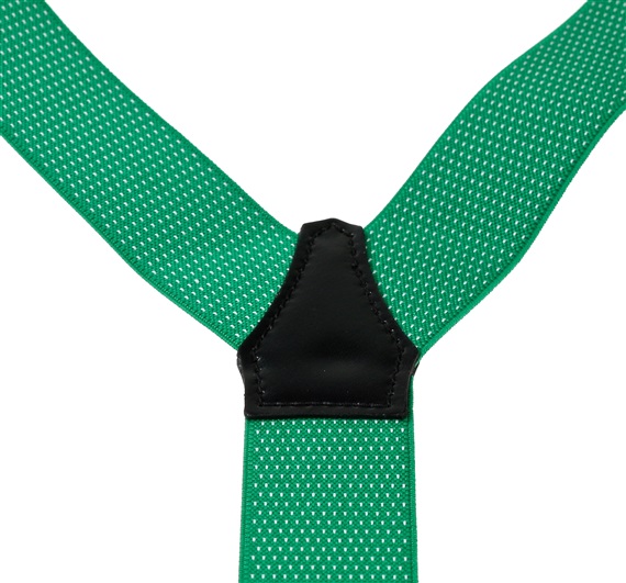 Green with White Dots Elastic Braces