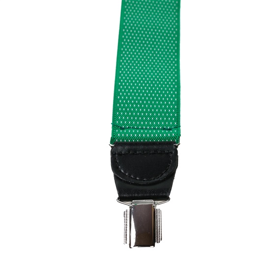Green with White Dots Elastic Braces