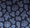 Blue scarf with sky blue paisley woven