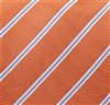 Orange Striped Tie Fabric
