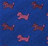 Royal Blue Boy's Tie with Schnauzer