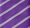 Purple Boy's Tie with Stripes