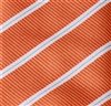 Orange Boy's Tie with Stripes