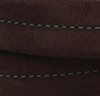 Brown and green suede belt detail