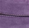 Purple suede belt detail