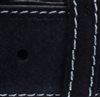 Black suede belt detail