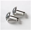 Black Skull Cufflinks Side