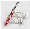 Red Guitar Cufflinks Side