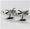 Helicopter Cufflinks Reverse