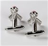 Pink Laced Cufflinks Reverse
