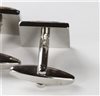 Blue Stripes Cufflinks Reverse