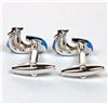 Blue Scooter Cufflinks Reverter