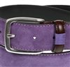 Purple suede belt buckle