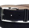 Buckle black suede belt