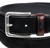 Black suede belt buckle