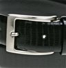 Black reptile belt buckle