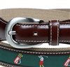 Green golf belt buckle