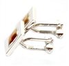 Yellow enamel cufflinks side