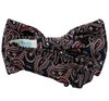Deep Blue Bow Tie with Paisley
