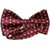Bordeaux bow tie with daisies reverse