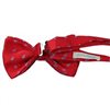 Bordeaux Bow Tie with Skulls