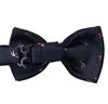 Reverse dark blue bow tie with Golf