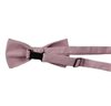 Reverse light pink bow tie