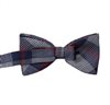 Blue Prince of Wales bow tie reverse