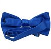 Royal blue satin bow tie reverse