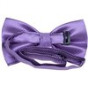 Purple satin bow tie reverse