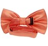 Orange satin bow tie reverse