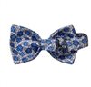 Bow Tie Blue and Grey Flowers Reverse