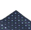 Blue pocket square with flowers