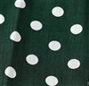 Green Pocket Square with Dots