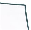 White and Green Pocket Handkerchief