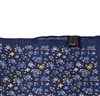 Pañuelo Bolsillo Seda Azul con Flores